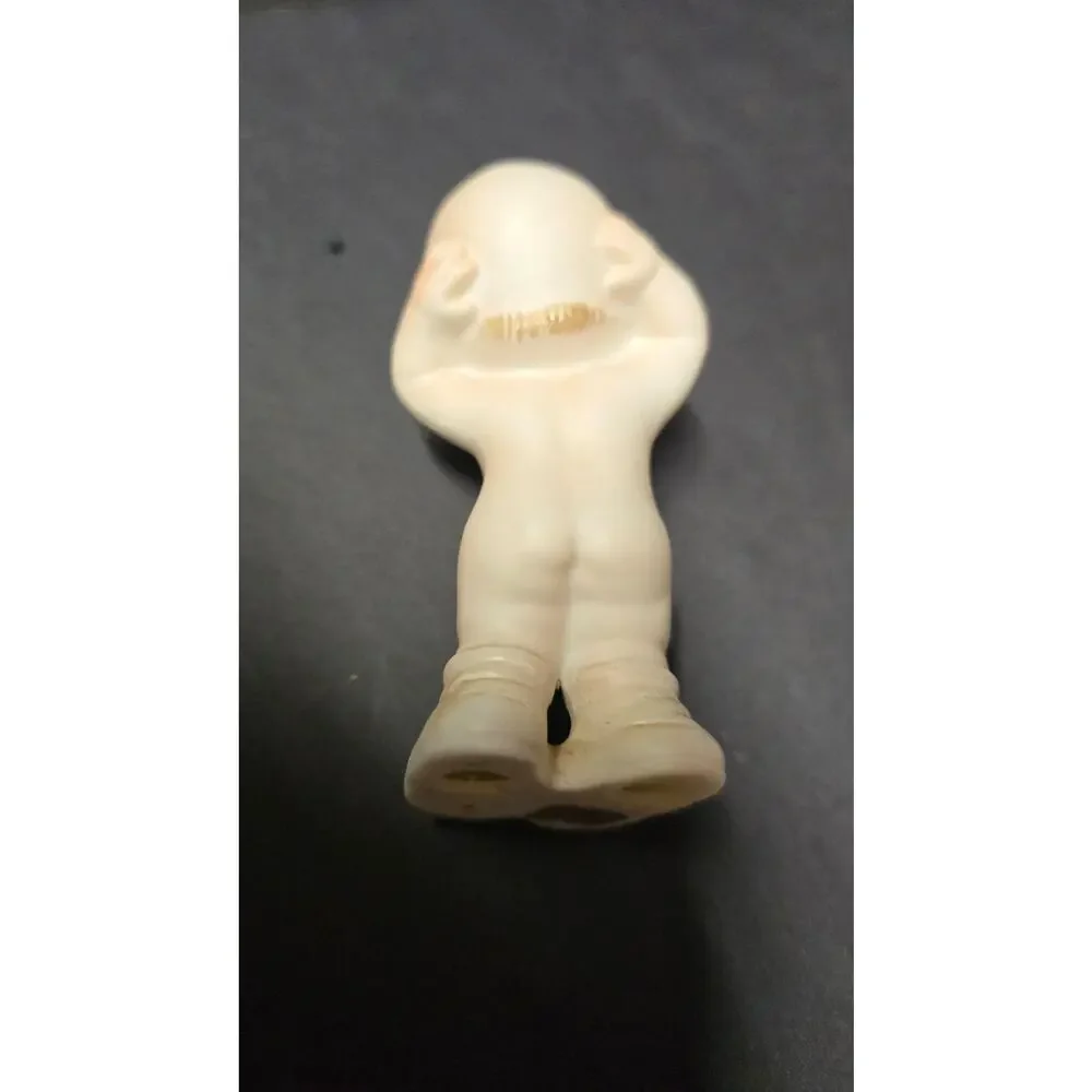 Porcelain Baby Figurine Beige Kewpie Doll Small Japan Cute Decor